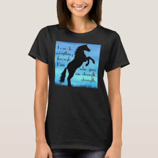 T-shirt affiche de cheval de 4h13 de Philippiens de vers