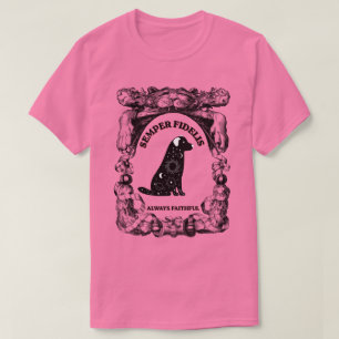 T-shirt Affiche de chien céleste vintage Semper Fidelis