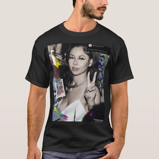 T-shirt Affiche de collage Mariah la Scientifique fille (Devant)