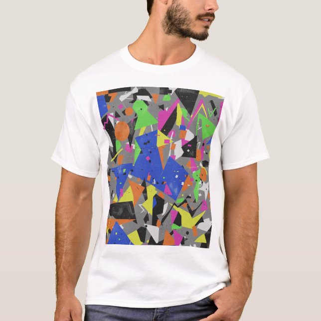 T-shirt Affiche de conception anti-chaotique | Résumé supe (Devant)