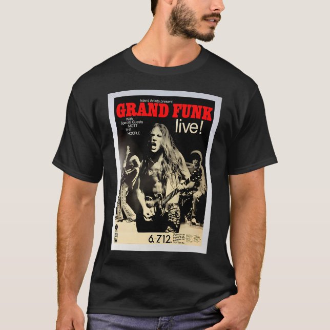 T-shirt Affiche de concert de Grand Funk. (Devant)