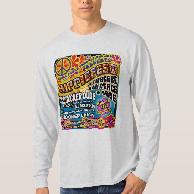 T-shirt Affiche de concert de Hippiefest (Devant)