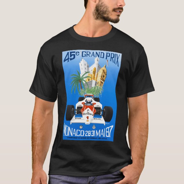 T-shirt Affiche de course du Grand Prix de Monaco 1987 (Devant)