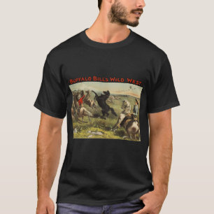 T-shirt Affiche de cow-boy de l'Ouest sauvage de Buffalo B