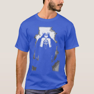 T-shirt Affiche de film d'horreur visage effrayant Hallowe