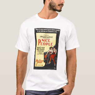 T-shirt Affiche de film silencieux gentille des personnes