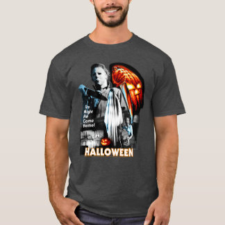 T-shirt Affiche de garçon en collage pour Halloween
