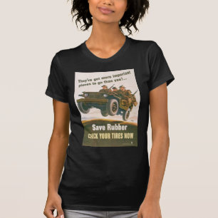 T-shirt Affiche de jeep de vol