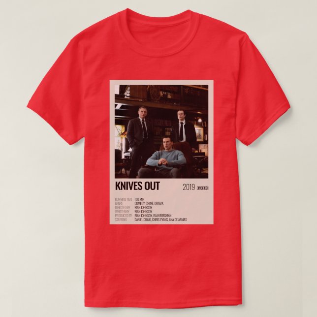 T-shirt Affiche de Knives Out 2019 (Design devant)