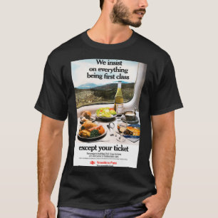 T-shirt Affiche de la 2e classe pour les voyageurs ferrovi