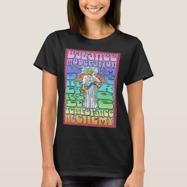 T-shirt Affiche de la carte de température Rock n Roll Tar (Devant)