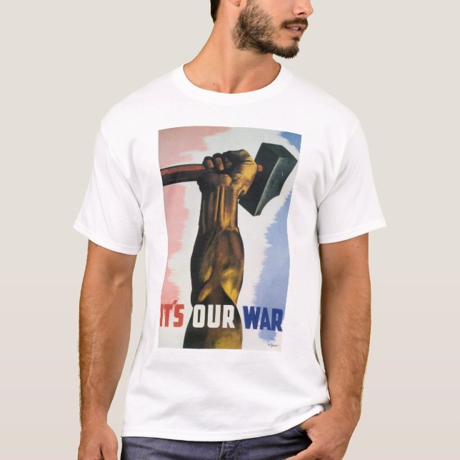 T-shirt Affiche de la deuxième guerre mondiale (Devant)
