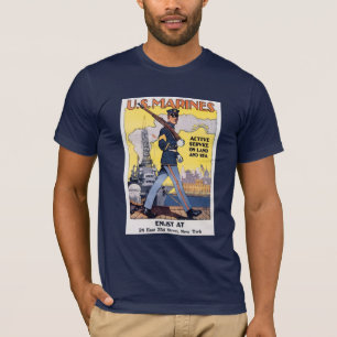 T-shirt Affiche de la Première Guerre mondiale des Marines