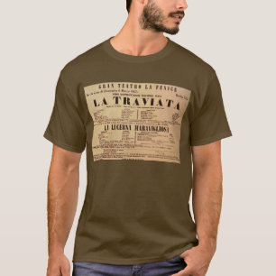 T-shirt Affiche de la première mondiale de La Traviata (18