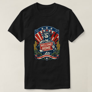 T-shirt Affiche de la statue de la Liberté Bienvenue à la