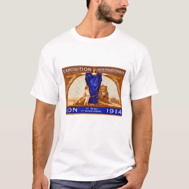 T-shirt Affiche de l'Exposition Internationale de Lyon 191 (Devant)