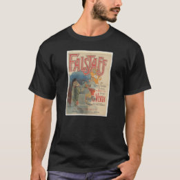 T-shirt Affiche de l'opéra Falstaff (Paris première 1894)