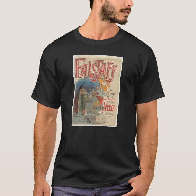 T-shirt Affiche de l'opéra Falstaff (Paris première 1894) (Devant)