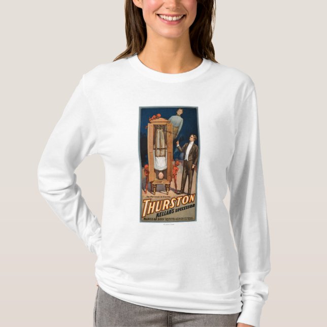 T-shirt Affiche de magie de successeur de Thurston Kellar (Devant)