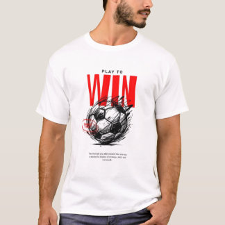 T-shirt Affiche de mentalité gagnante (Conception pour tou