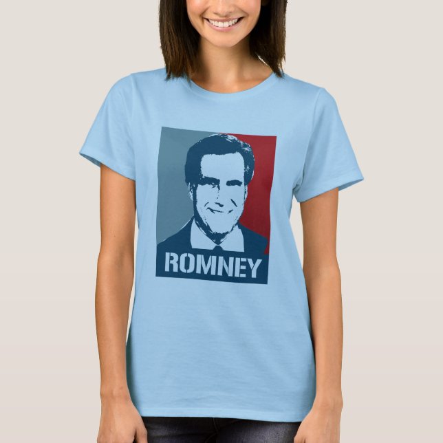 T-SHIRT AFFICHE DE MITT ROMNEY (Devant)