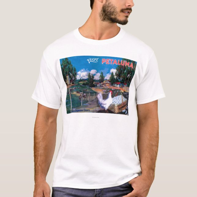 T-shirt Affiche de panier des oeufs du monde (Devant)