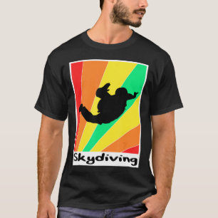 T-shirt Affiche de parachutisme Fallschirmspringen