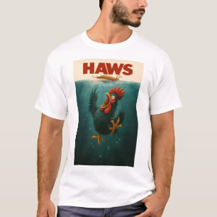 T-shirt Affiche de parodie HAWS – Poulet drôle contre Cent