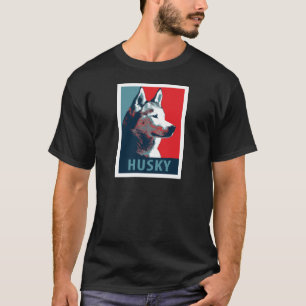 T-shirt Affiche de parodie politique sibérienne Husky