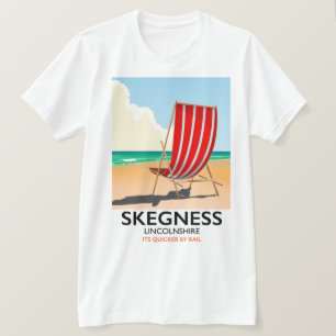 T-shirt Affiche de plage Skegness Lincolnshire