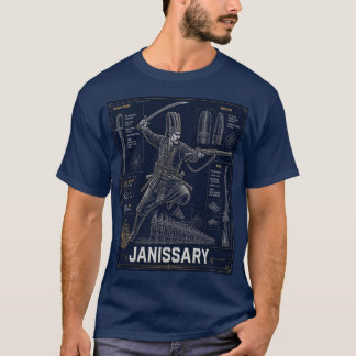 T-shirt Affiche de plan de janissaire Infanterie élite ott