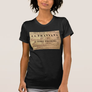 T-shirt Affiche de première mondiale de La Traviata (1853)