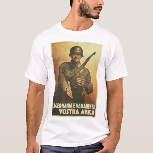 T-shirt Affiche de propagande de l'Allemagne (Devant)