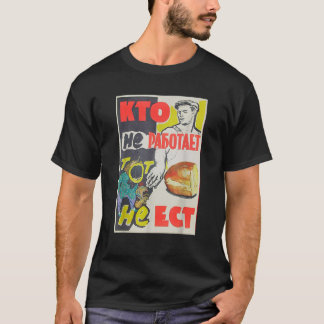 T-shirt Affiche De Propagande De L'Union Soviétique Emploi