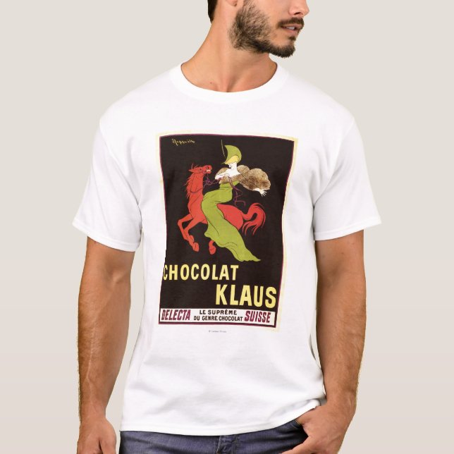 T-shirt Affiche de publicité de Chocolat Klaus (Devant)
