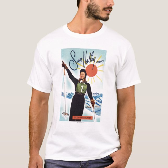 T-shirt Affiche de publicité de Gretchen Fraser (Devant)