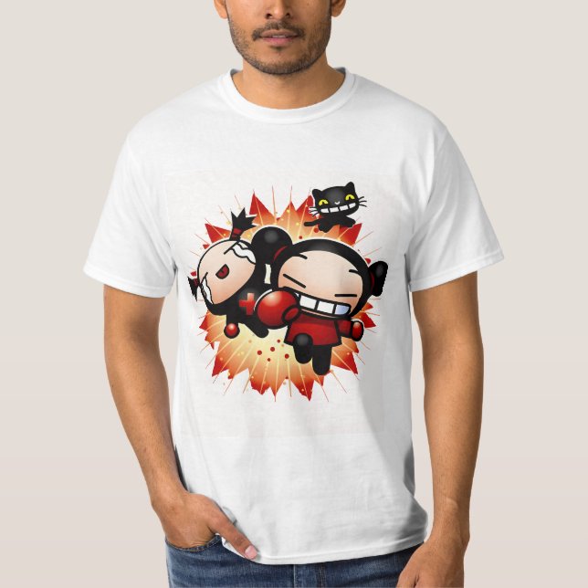 T-shirt Affiche de Pucca pucca (Devant)