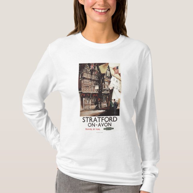T-shirt Affiche de rail de Chambre d'auberge et de Harvard (Devant)