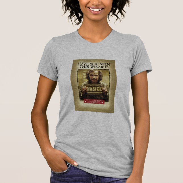 T-shirt Affiche de recherche de Sirius Black (Devant)