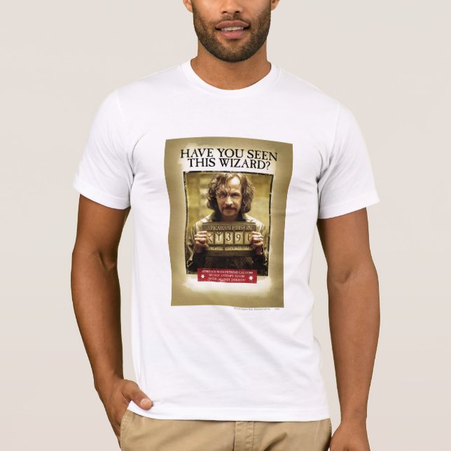 T-shirt Affiche de recherche de Sirius Black (Devant)