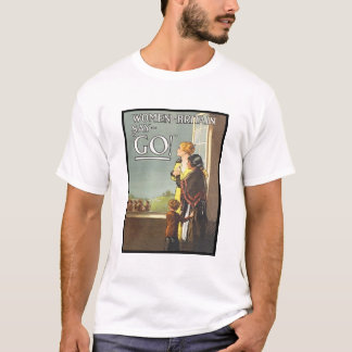 T-shirt Affiche de recrutement pour les femmes vintages br