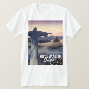 T-shirt Affiche de Rio de Janeiro Brésil.