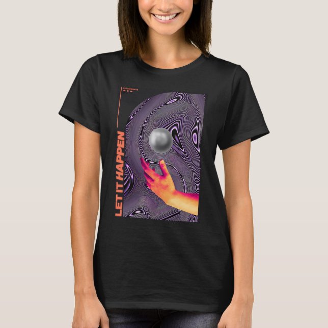T-shirt Affiche de rock psychédélique de groupe (Devant)