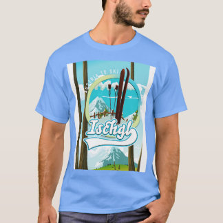 T-shirt Affiche de ski autrichienne Ischgl