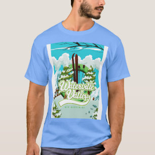 T-shirt affiche de ski de waterville valley new hampshire