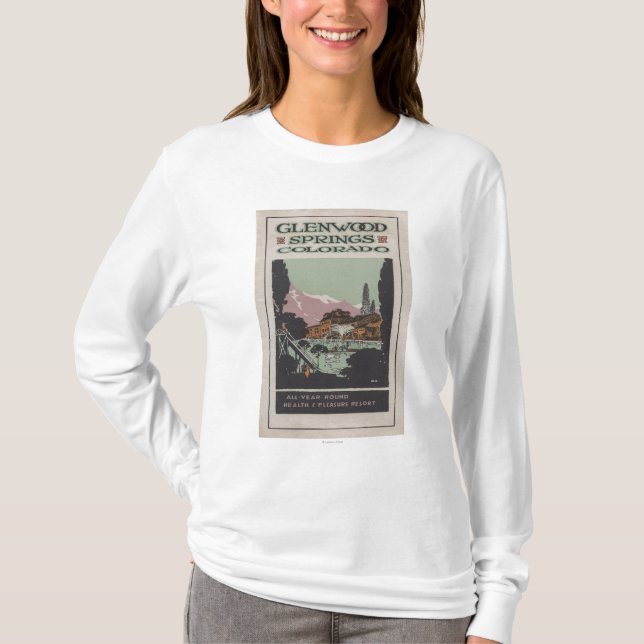 T-shirt Affiche de station thermale # 2 (Devant)