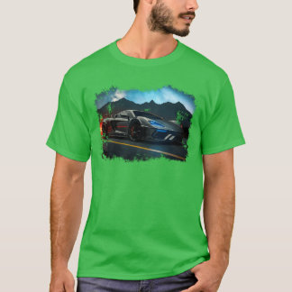 T-shirt Affiche de style garçon de voiture de sport Eotic 