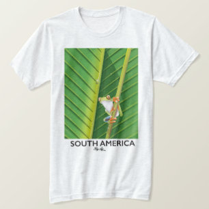 T-shirt Affiche de vacances de la grenouille à arbre en Am