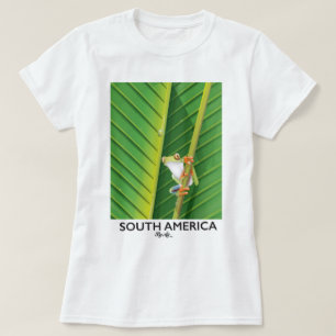 T-shirt Affiche de vacances de la grenouille à arbre en Am
