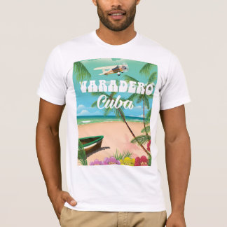 T-shirt Affiche de vacances de plage cubaine Varadero